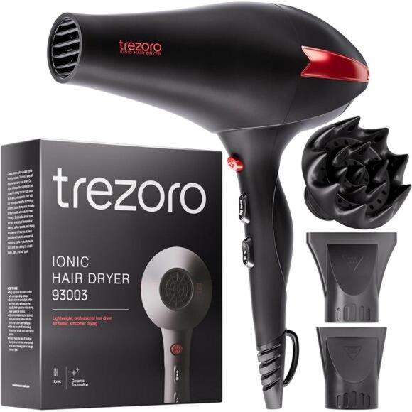 Diffuser Hair Dryer - Professional Ionic Hair Dryer with Powerful 2200W Motor - Picture 1 of 7